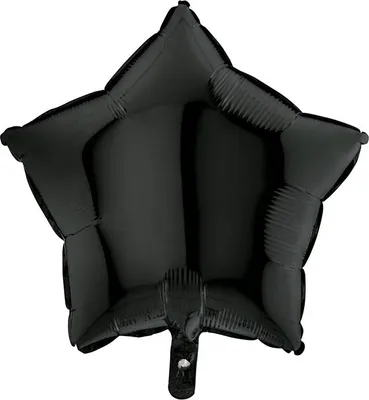 Obrázek produktu pro Fóliový balónek - Hvězda černá 46 cm Grabo