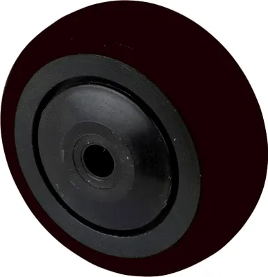 Produktbild von BS Rollen Gummirad 50mm schwarz Radkörper Kst schwarz., KL
