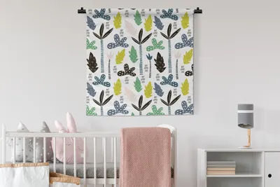 Produktbild von MuchoWow® Wandteppich Wandbehang Dschungel - Muster - Abstrakt 90x90 cm Tapisserie Dekoration Wandtuch - Wandaufhänger