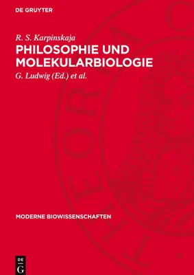 Produktbild von Philosophie und Molekularbiologie