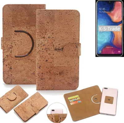 Produktbild von K-S-Trade Handy-Hülle Schutz-Hülle kompatibel mit Samsung Galaxy A20e Handyhülle Schutzhülle Korkhülle Kork-Hülle 1x