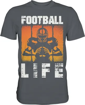 Produktbild von American Football T-Shirt – Dark Grey / S