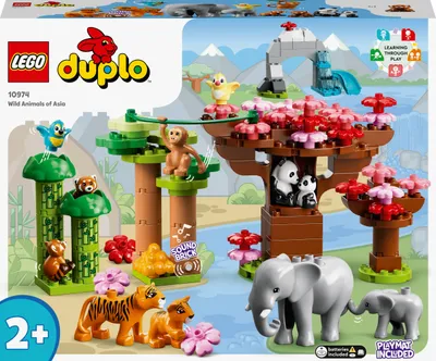 Image de LEGO 10974 DUPLO Animaux sauvages d'Asie Ensemble de jouets avec son