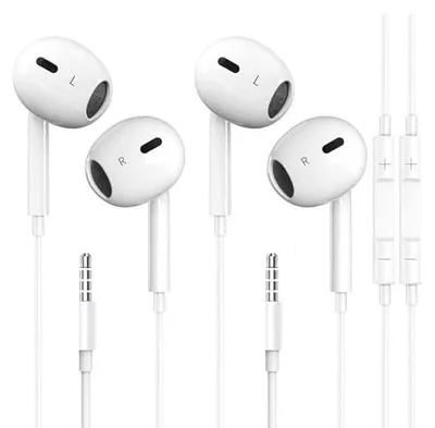 Zdjęcie produktu dla Słuchawki douszne jack 3 5 mm z mikrofonem do iphone samsung