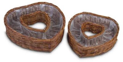 Image de Coeur Plantoir pour l'extérieur, rond, naturel 35, 40 cm