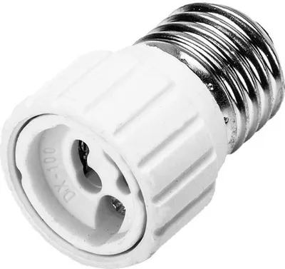 Produktbild von Leuchtmitteladapter Adapter Lampensockel Sockel Adaptersockel Lichtadapter LED E27 --> GU10