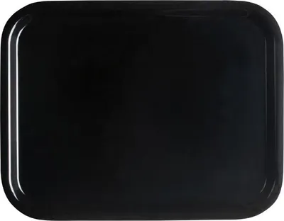 Image de Plateau Cambro Capri, surface lisse, noir, 320 x 530 mm