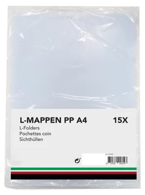 Produktbild von L-Ordner PP A4 Packung mit 15 Stück