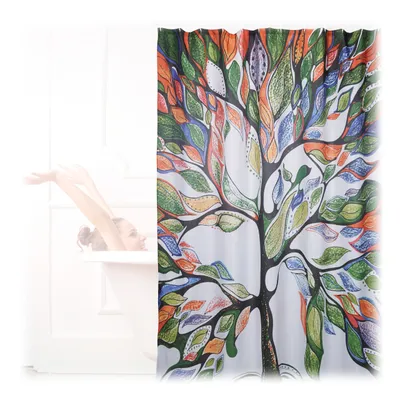 Produktbild von relaxdays Duschvorhang Baum Motiv 200x180 cm
