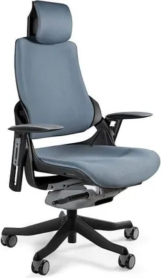 Obrázek produktu pro Židle OXM černá / Tk. BL417 Slategrey 68 x 117 x 62 cm