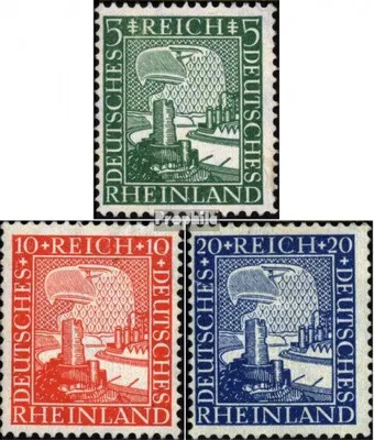 Produktbild von Briefmarken Deutsches Reich 1925 Mi 372-374 (kompl.Ausg.) postfrisch Rheinland 1000 Jahre deutsch