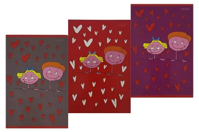 Produktbild von A5-Schulheft Lovers mit Doppelzeilen-Lineatur, 16 Blatt