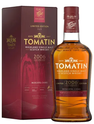 Produktbild von Tomatin 15 Jahre - 2006 - Portuguese Collection - Moscatel Casks - Highland Single Malt Scotch Whisky
