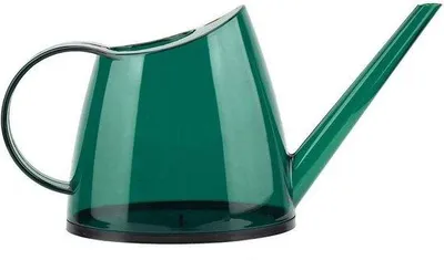 Produktbild von Famanu Gießkanne mit langem Auslauf - Kleine transparente Gießkanne für Zimmerpflanzen und Gartenblumen 1,2L