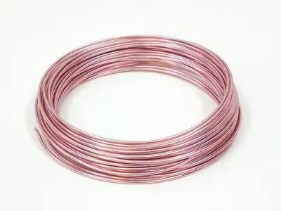 Produktbild von 12m Aludraht / Aluminiumdraht, Farbe: Rosa