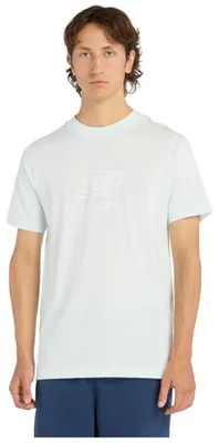 Produktbild von T-Shirt New Balance Camiseta New Balance Stacked Logo manga corta blanco puro für Uni