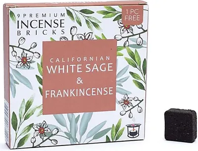 Produktbild von Aromafume Räuchersteine, weißer Salbei und Weihrauch – Packung mit 3 Stück – 40 g