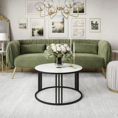 Produktbild von Runder Couchtisch LORI GLASS