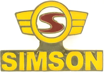 Image de Logo de la broche Simson en jaune/rouge