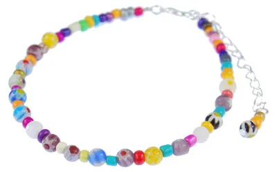 Produktbild von Perle Fußkettchen Fußkette Miniblings Band Kette Strand Sommer bunte Perlen
