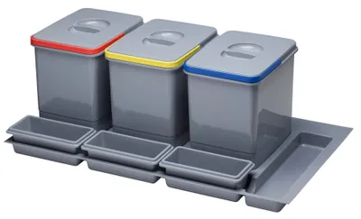 Image de Poubelle Eviers PRACTIKO 900 3x12 l EK9114