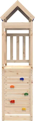 Obrázok produktu pre vidaXL Hracia veža hnedá 110,5 x 52,5 x 215 cm Masívne borovicové drevo