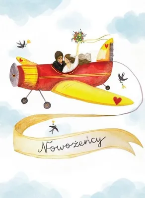 Produktbild von Karte B6 Hochzeit – Flugzeug – Henry