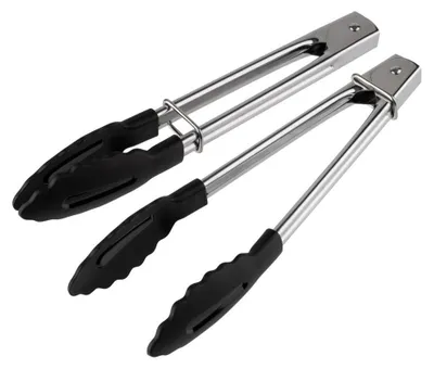 Produktbild von APS 75870 Mini-Universalzange, 2er-Set, Griff Edelstahl poliert, Greifer aus Polyamid, Länge 18 cm