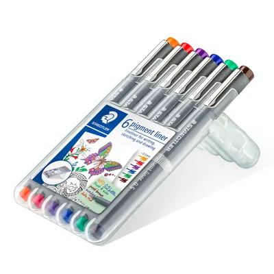 Obrázok produktu pre STAEDTLER® 30805-SSB6 pigment liner 0,5 mm 6 farieb v balení