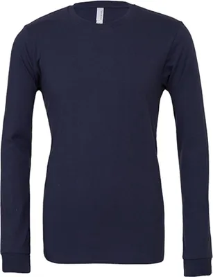 Immagine prodotto di Canvas 3501 | T-shirt a maniche lunghe in jersey da uomo, cotone filato ad anelli - Colore: Navy - Taglia: XL