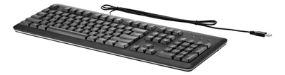Produktbild von HP USB-Tastatur für PC, Volle Größe (100%), Kabelgebunden, USB, Schwarz
