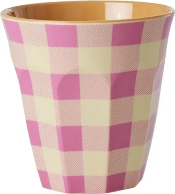 Produktbild von Rice Melamine Cup 250 ml with Check It Out Print - Medium