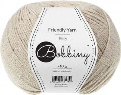 Produktbild von Bobbiny Friendly Yarn Beige Strickgarn