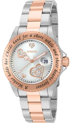 Obrázok produktu pre Invicta Angel 14731 Dámske hodinky - Quartz strojček - Nehrdzavejúca oceľ so strieborným ciferníkom - 40 mm