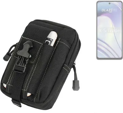 Produktbild von K-S-Trade Gürtel Tasche kompatibel mit Lava Blaze Pro 5G Gürteltasche Holster Schutz Hülle Handy Hülle Smartphone outdoor Handy-Hülle schwarz