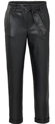 Produktbild von YaYa Faux leather straight trousers, BLACK 00001 00001 38