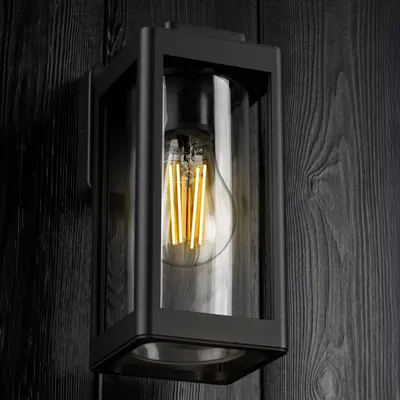 Produktbild von LUMILED Außenwandleuchte Wandlampe Außenbeleuchtung Wandleuchter Flurleuchte Terrasse Fassade Vintage IP54 schwarz Aluminium 230V E27 max 13W