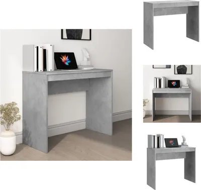 Produktbild von vidaXL Schreibtisch Betongrau 90x40x72 cm Holzwerkstoff -  Schreibtische
