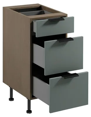 Image de Armoire de cuisine Armoire à tiroirs Meuble bas Cuisine intégrée Cuisine équipée