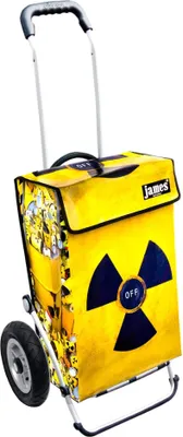 Produktbild von James Einkaufstrolley - ATOM-OFF - stabiler Einkaufswagen mit individuellem Design - einfarbig: gelb in Ausführung: Royal-Luftraeder