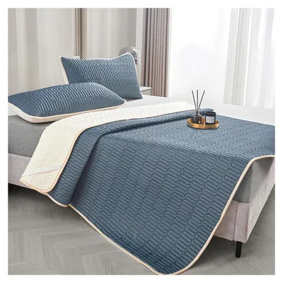 Produktbild von Sommer-Bettmatte, Einzelbett, Schlafsaal, 180 x 200 cm, einfacher Stil, doppellagig, für Schlafkomfort