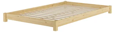 Produktbild von Breites, flaches Futonbett Einzelbett 120x200 Kiefer massiv V-60.51-12Rollrost inkl.