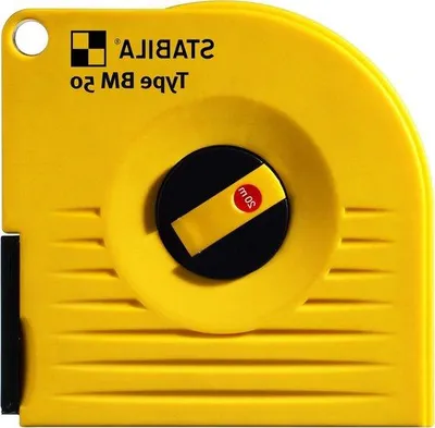Produktbild von Stahlmaßband 50m weiß lackiert gelb robust und langlebig