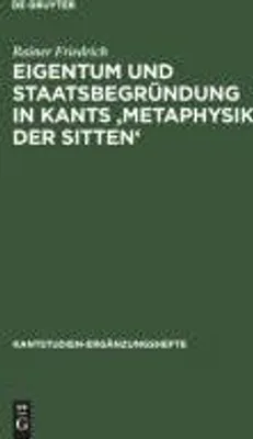 Immagine prodotto di Eigentum und Staatsbegründung in Kants 'Metaphysik der Sitten'