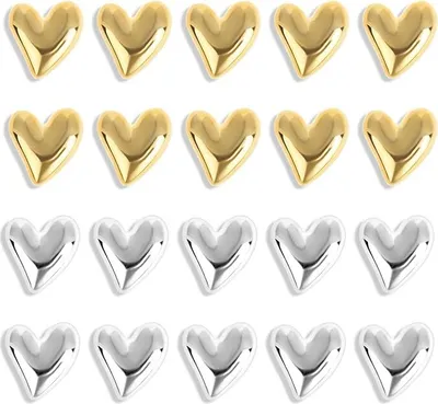Produktbild von 20 Stück Kühlschrankmagnete Herz, Liebesherz Magnete Dekorative Niedlich Liebe Herz Dekorative Magnete Mini Kühlschrank Magnet für Whiteboard Schließfach Foto Schrank Pinnwand Büro