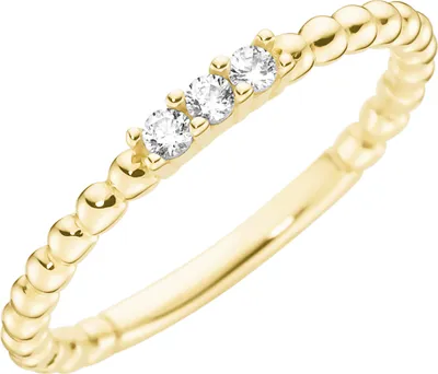 Produktbild von Ring Luigi Merano in Kugel-Design mit Zirkonia, Gold 375 Gold 58