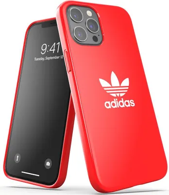 Produktbild von Adidas TPU Hülle für iPhone 12 Pro Max Rot und Weiß 17 cm Schutzhülle