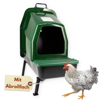 Produktbild von Legenester für Hühner mit Füßen Legenest Kunststoff Abrollnest mit Eierbox Hühner Zubehör Hühnerstall Hühnernest Legebox Geflügel Nistkasten Kunststoffnest Freistehend
