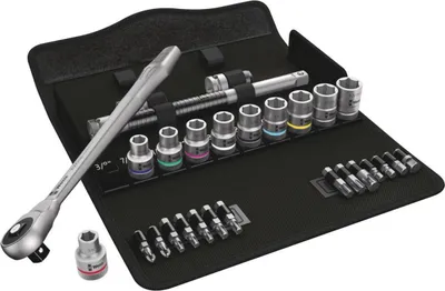 Produktbild von Wera 8100 SC 10 Zyklop Knarrensa Durchsteckvierk., 1/2 , zöllig
