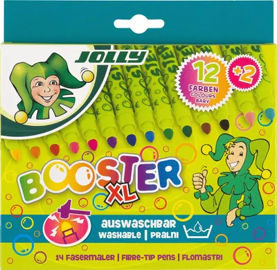 Produktbild von JOLLY 4430-0015 Booster kindersichere Fasermaler | 14 Stifte